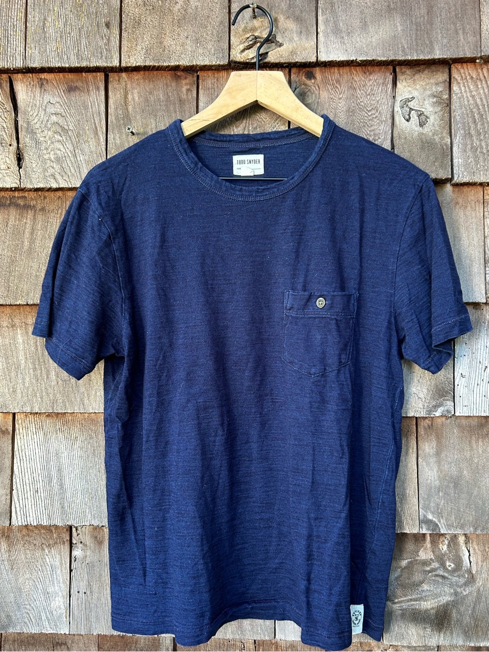 Todd Snyder Indigo Pocket Tee
